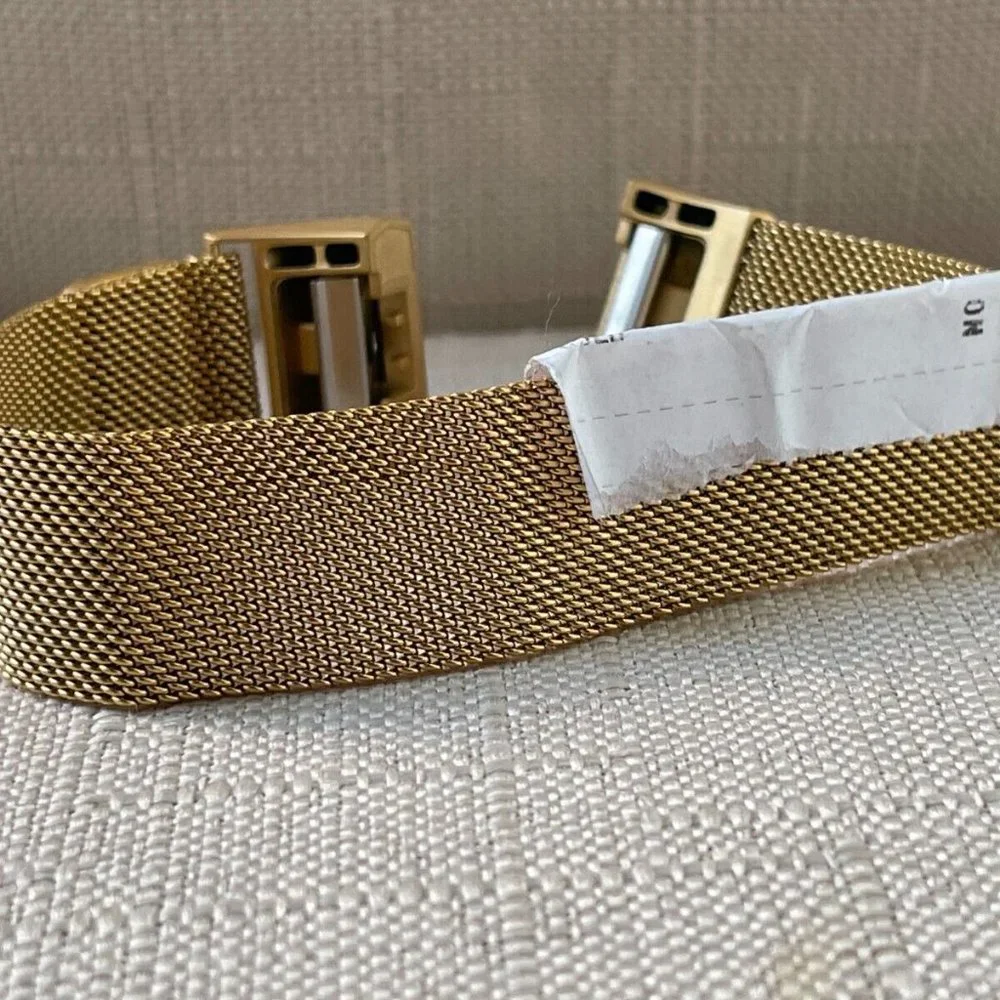 Replacement band for fitbit charge 2 Gold Tone Mesh Metal Strap Band New